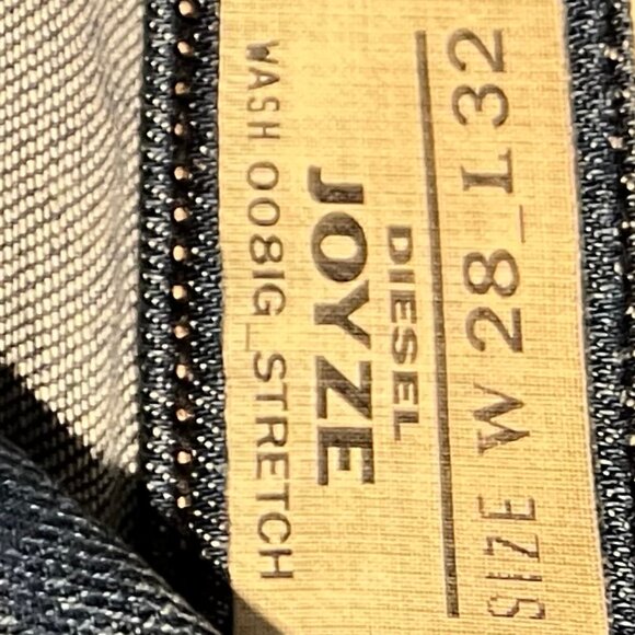 Diesel Joyze blue slim stretch denim pants size 28 - Picture 7 of 7